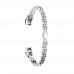 Compatible with Fitbit Alta HR/Alta Bands, Classy Fitness Wristband Smart Watch Stainless Steel Strap Adjustable Replacement Accessory Bands Strap for Alta HR/Fitbit Alta Bands(Silver)