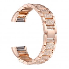 Bling Bling Crystal Stainless Steel Watch Band  Strap for Fitbit charge 2